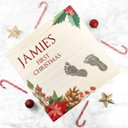 Personalised Baby's First Christmas Memento Box