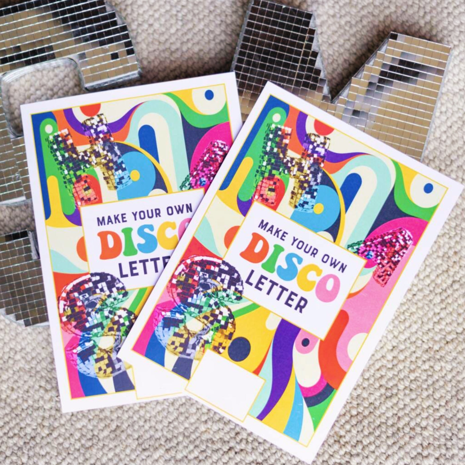 Make Your Own Disco Mirror Letter