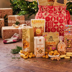 Christmas Gift Hamper Bag Festive Chocolate Fudge & Sweet Treats