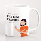 Personalised Best Teacher Mug