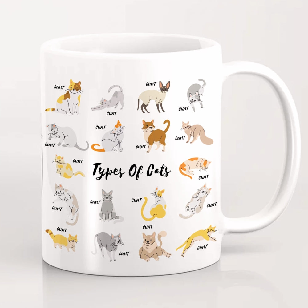 Types Of Cats Funny Mug