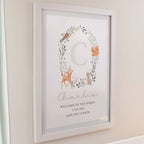Personalised Woodland Print In A Frame