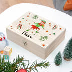Personalised Girl Elf Christmas Eve Box
