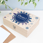 Personalised Snowflake Wreath Christmas Eve Box