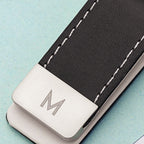 Exclusive Monogrammed Leather Money Clip