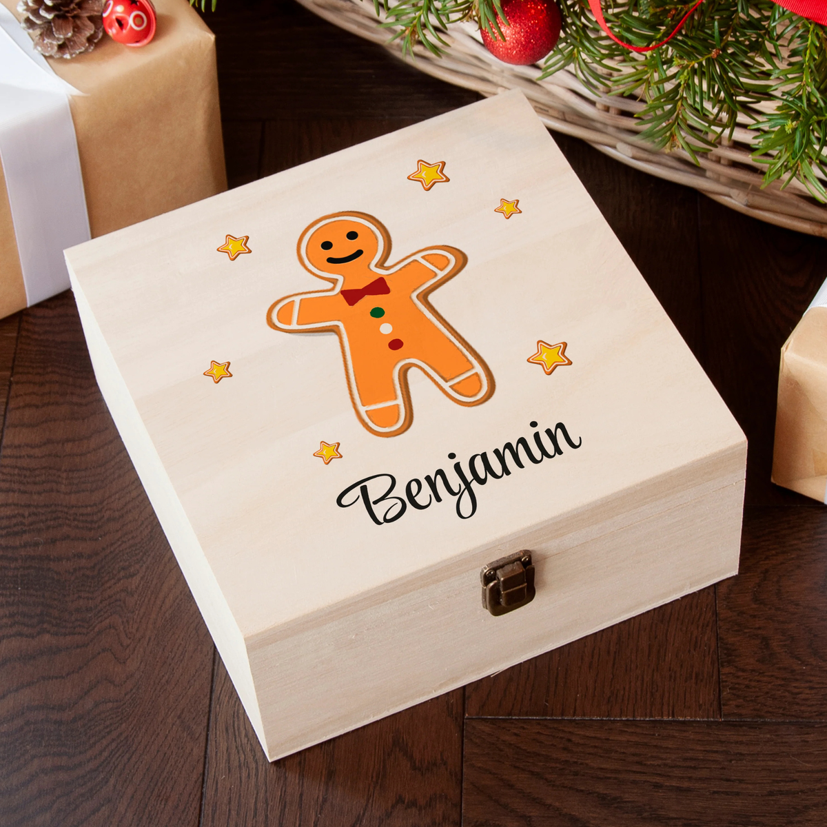 Personalised Gingerbread Man Christmas Eve Box