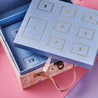 Personalised Enamel Charm Necklace Advent Calendar
