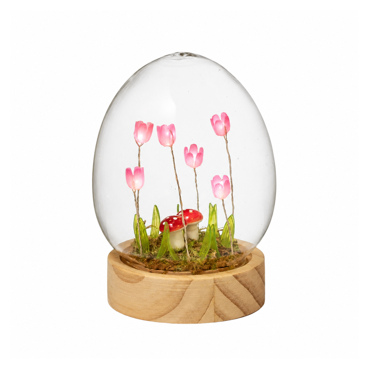 Flower Dell LED Glass Dome Light