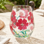 Poppies Stemless Glass
