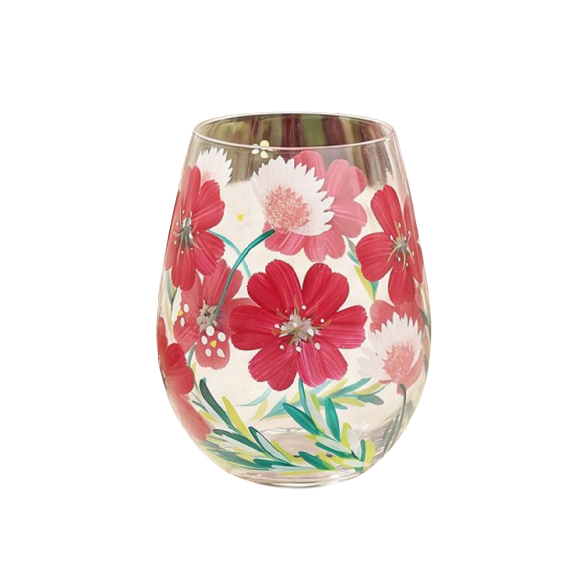 Poppies Stemless Glass
