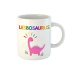Lesbosaurus Pride Mug Rainbow Dinosaur