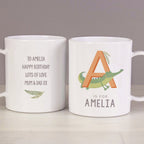 Personalised Animal Alphabet Melamine Mug