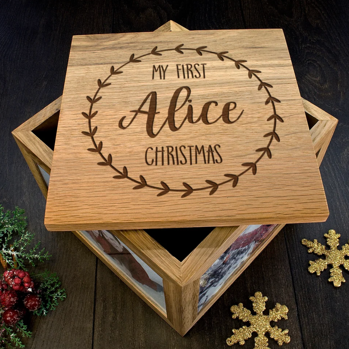Personalised My First Christmas Memory Box