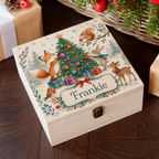 Personalised Woodland Animals Christmas Box