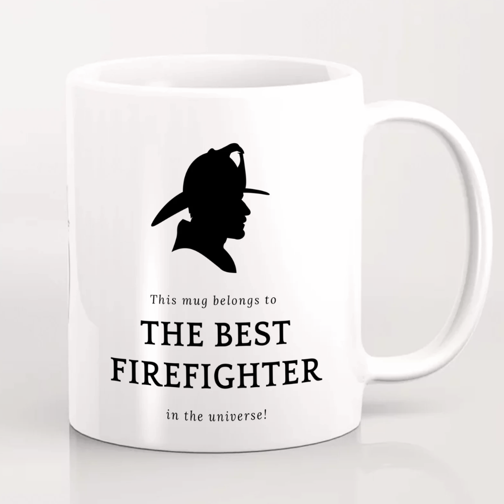 Personalised Best Firefighter Mug