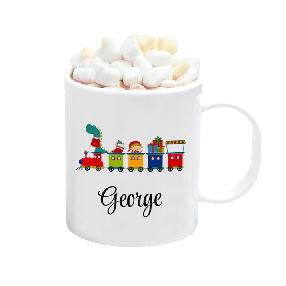 Personalised Children's Christmas Train Mug