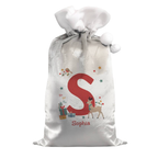 Personalised Initial Reindeer Christmas Sack