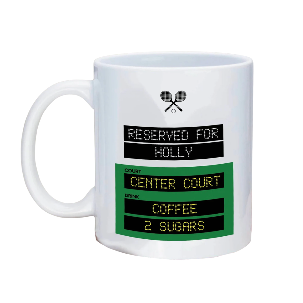 Personalised Tennis Mug Custom Name Gift