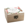 Personalised Floral Christening Keepsake Wooden Jewellery Box