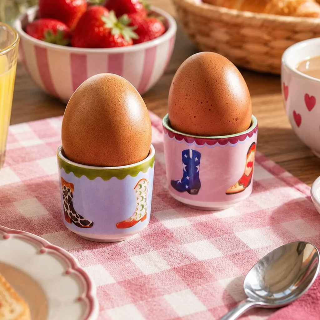 Cowboy Boot Egg Cups Set Of Two