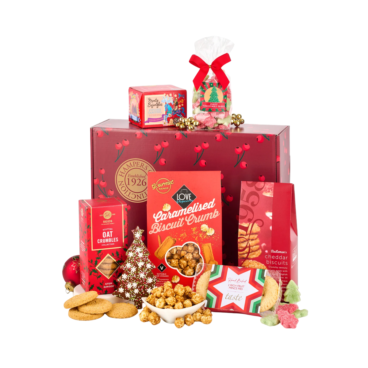 Festive Christmas Gift Box Chocolate Truffles Mince Pies & Sweet Treats