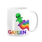 Gaylien Pride Mug Rainbow Alien