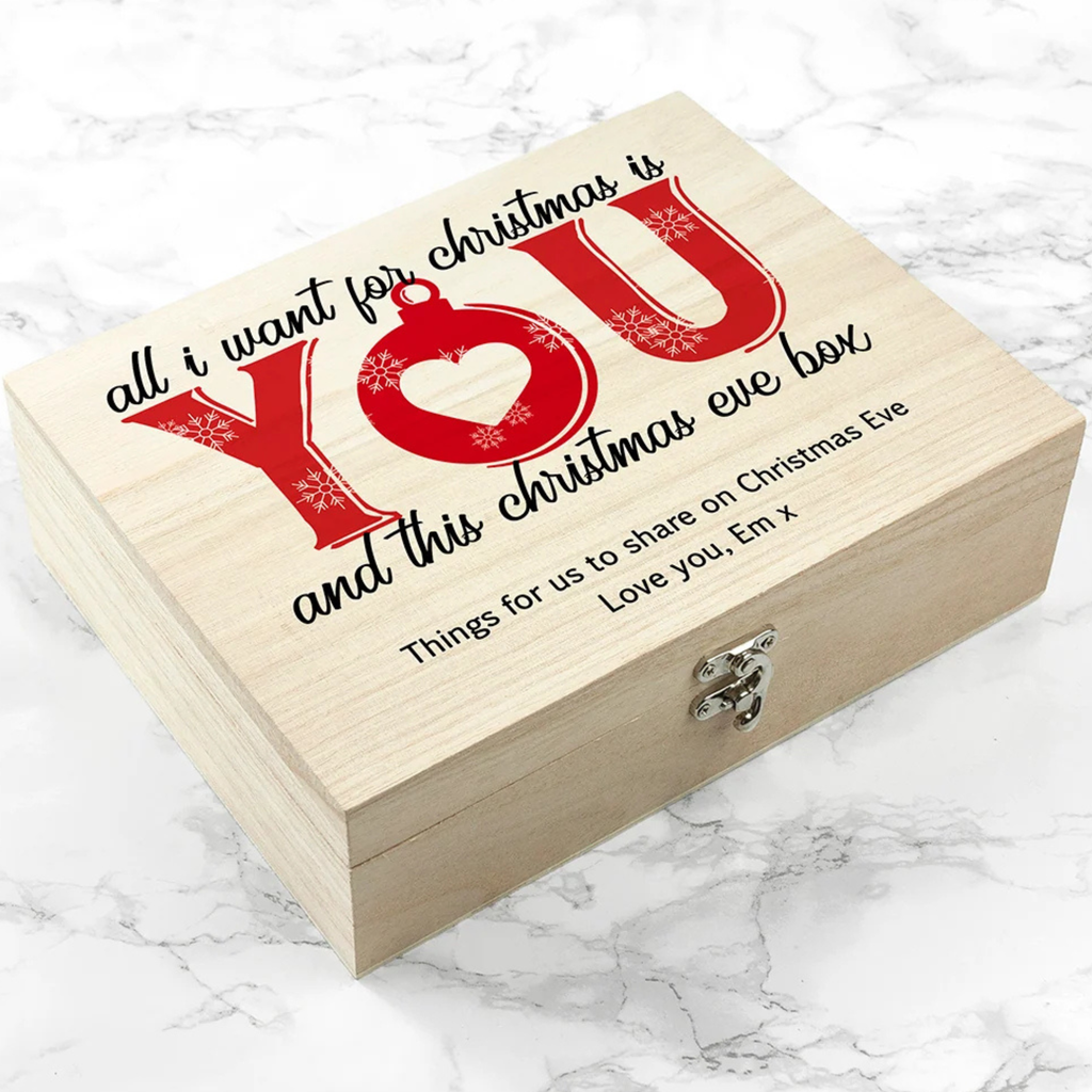 Personalised Romantic Couples Christmas Eve Box