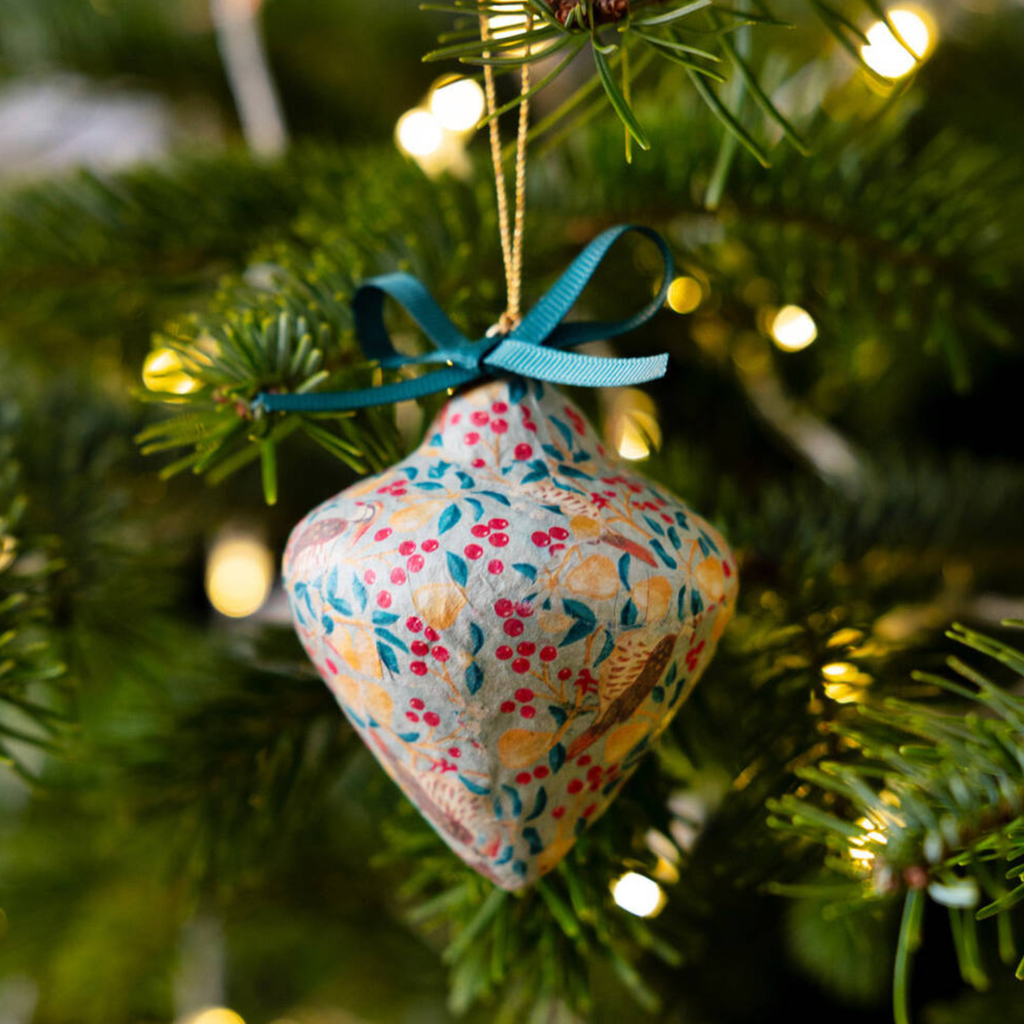 Set Of 4 Partridge Christmas Tree Decorations
