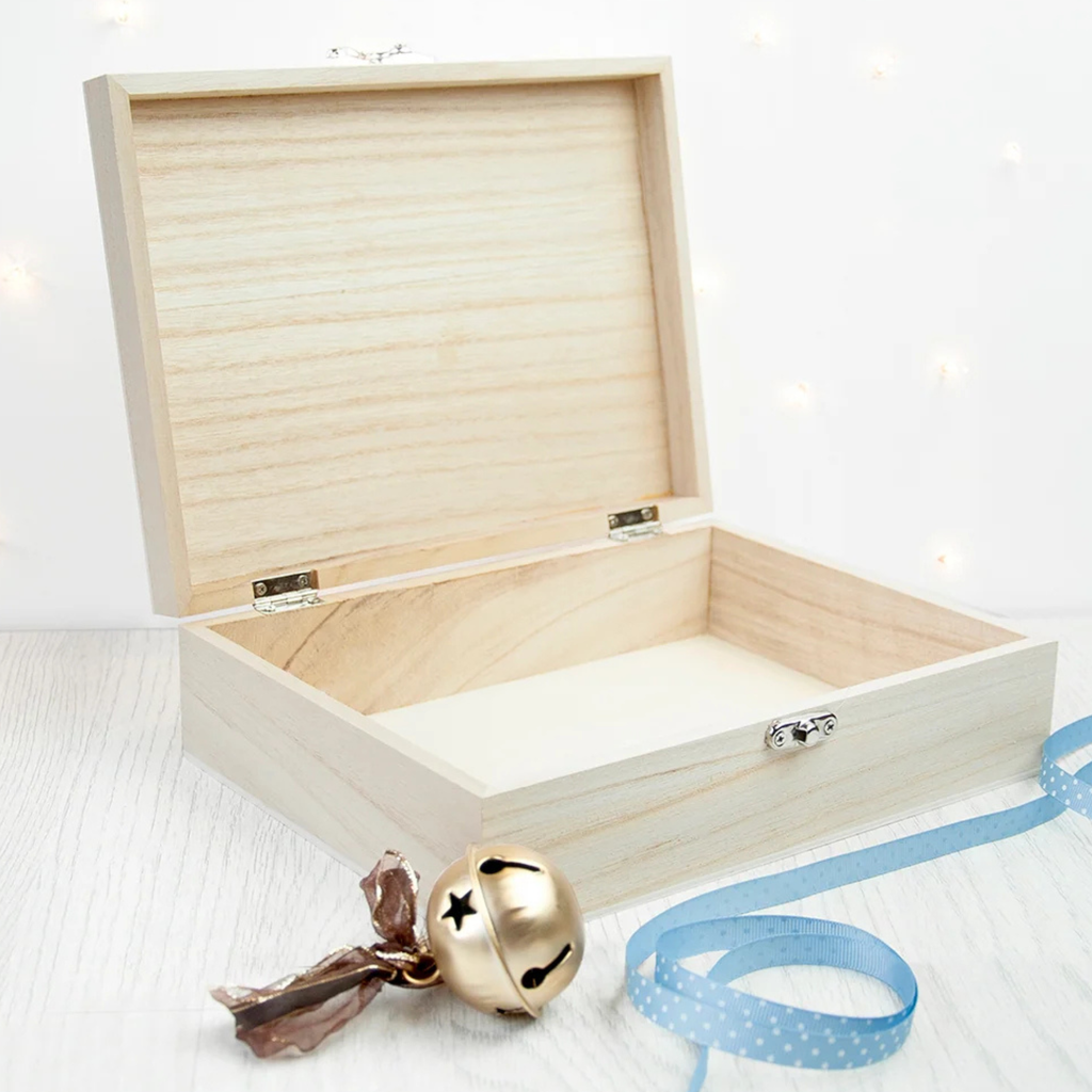 Personalised Ice Blue Snowflake Christmas Eve Box
