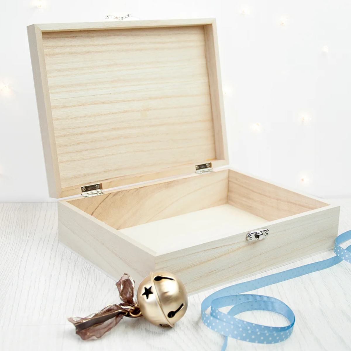 Personalised Ice Blue Snowflake Christmas Eve Box