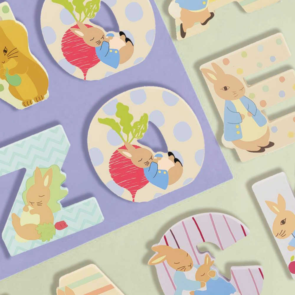 Peter Rabbit Hand Painted Wooden Letters