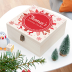 Personalised Snowflake Wreath Christmas Eve Box