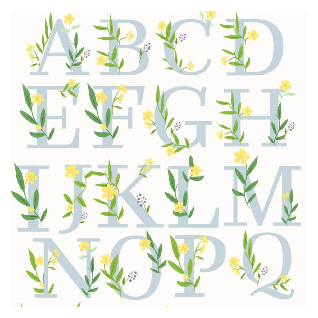 Personalised Floral Initial Mug