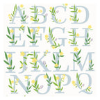 Personalised Floral Initial Mug