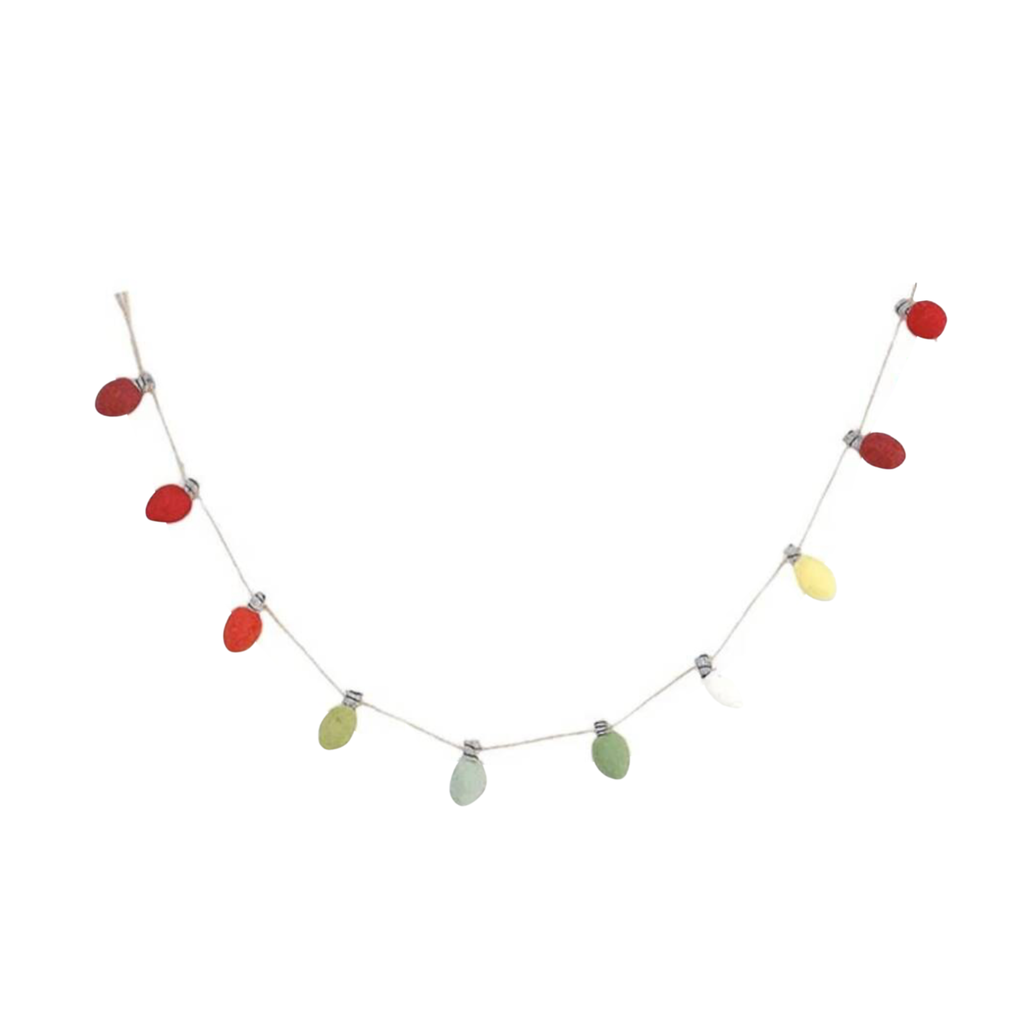 Christmas Felt Light Bulb Bunting