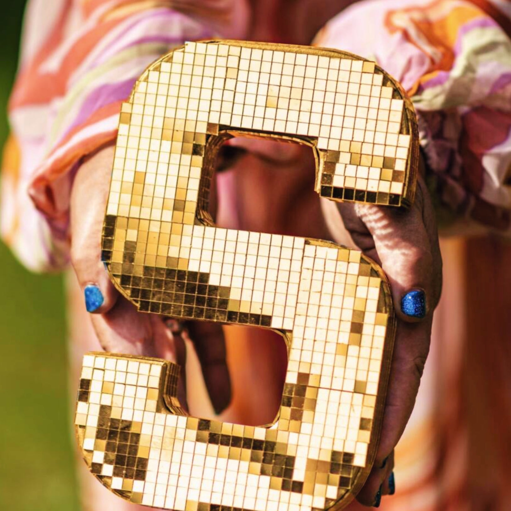 Make Your Own Disco Mirror Letter