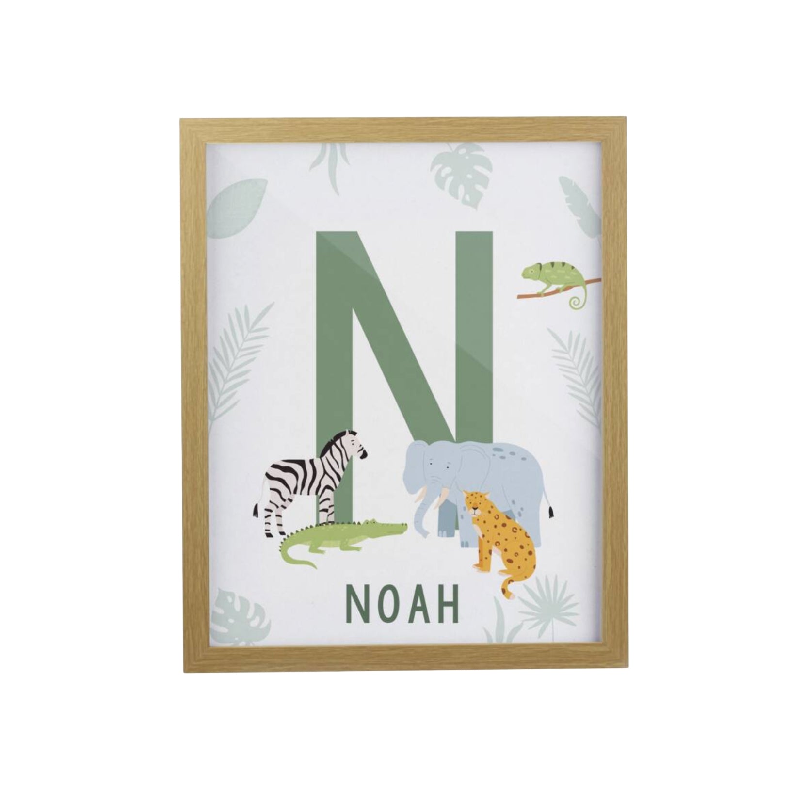 Personalised Animal Print In A Frame