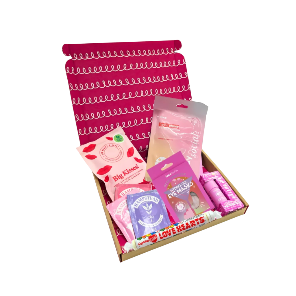 Pamper Letterbox Gift Hamper Skincare Herbal Tea & Sweet Treats