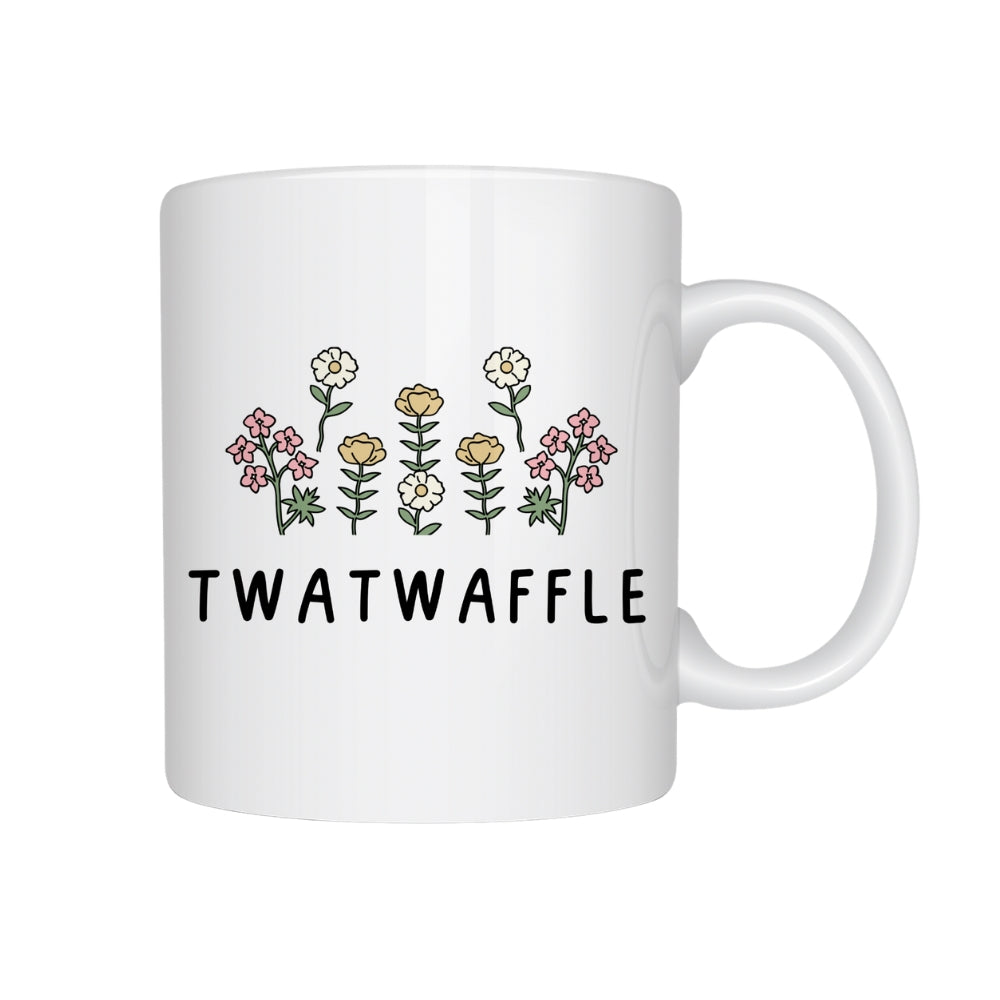 Funny Floral Twatwaffle Ceramic Mug