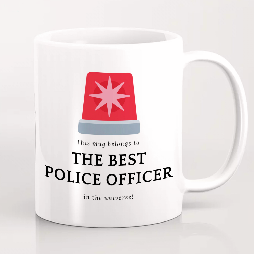 Personalised Best Police Officer Mug