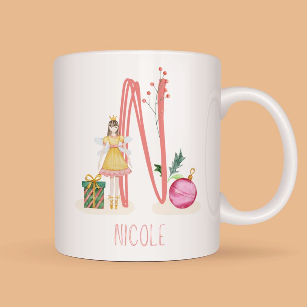 Personalised Nutcracker / Sugar Plum Fairy Christmas Mug