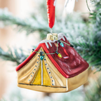 Personalised Tent Christmas Bauble
