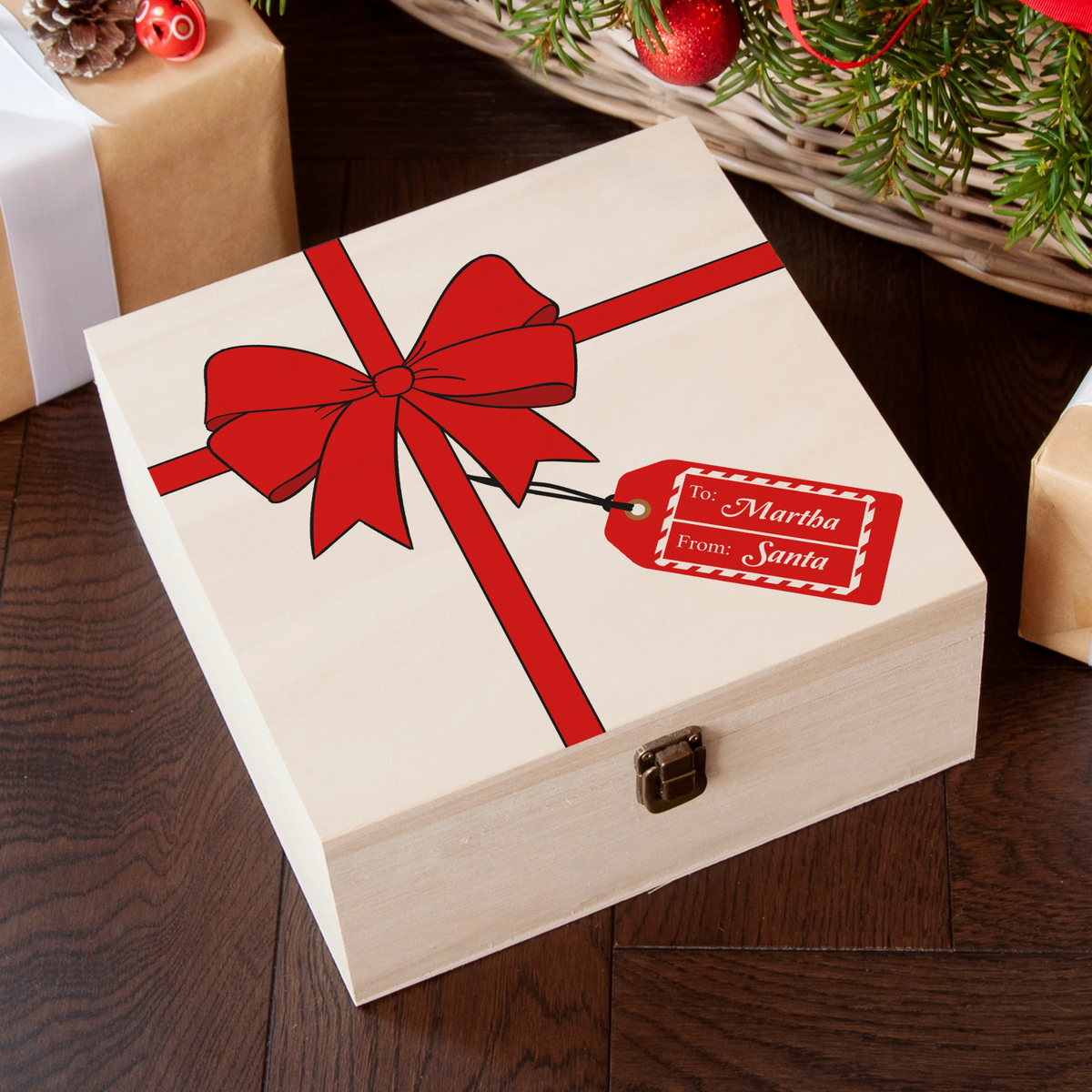 Personalised Christmas Present Christmas Eve Box