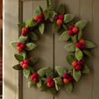 Handmade Felt Christmas Berry Wreath