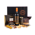Luxury Red Wine & Gourmet Treats Gift Box