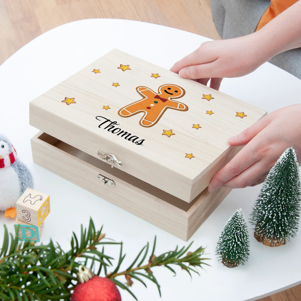 Personalised Gingerbread Man Christmas Eve Box