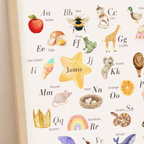 Personalised Sweet Nursery Alphabet Print