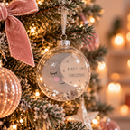 Baby's First Christmas Moon and Stars Bauble