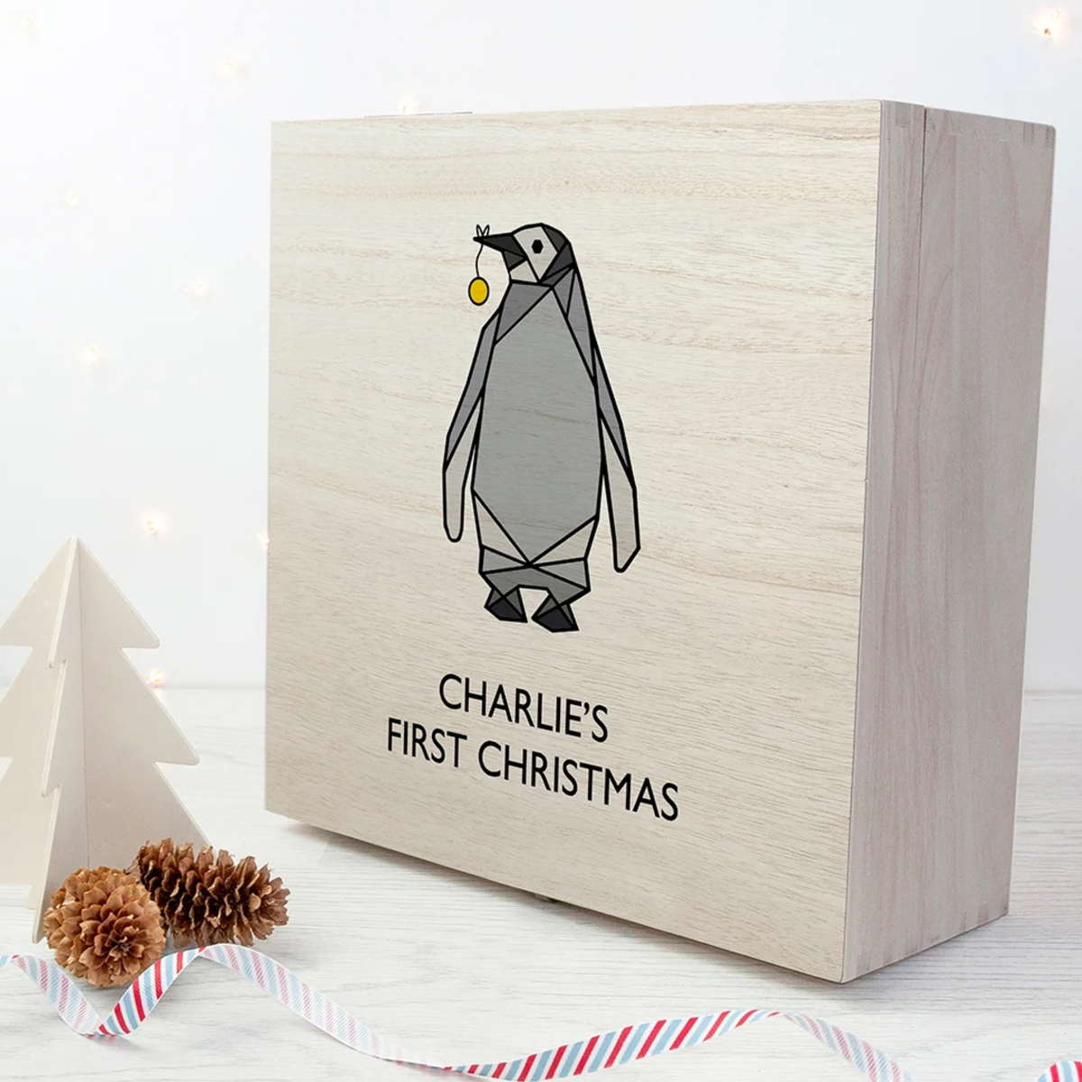Personalised Baby Penguin Christmas Eve Box