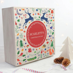 Personalised Festive Woodland Red Christmas Eve Box